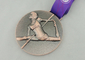 Покрынный никель медалей тесемки Triathlon умирает пораженный для украшения