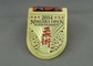 Заливка формы медалей тесемки турнира Jiu Jitsu с плакировкой золота